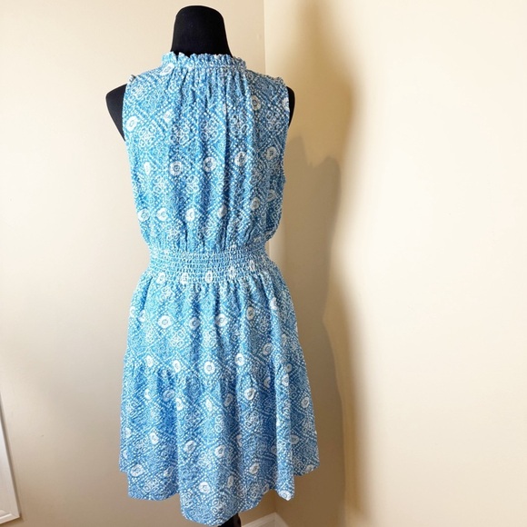 THML Nora Smocked Waist Print Dress M - Picture 11 of 15